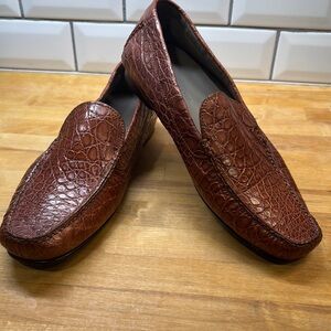 Laurent Effel crocodile loafers, Size 11, EU 44